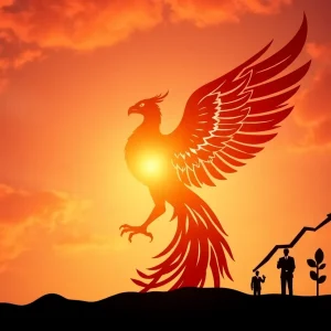 Symbolic representation of resilience and transformation.