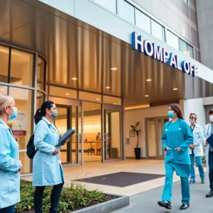 Exterior view of UAB Health System showcasing healthcare