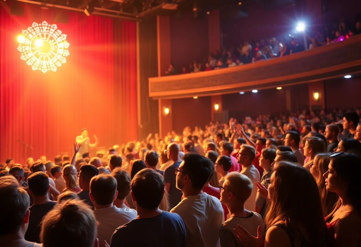 Audience enjoying a performance of Akeelah and the Bee at Carver Theatre