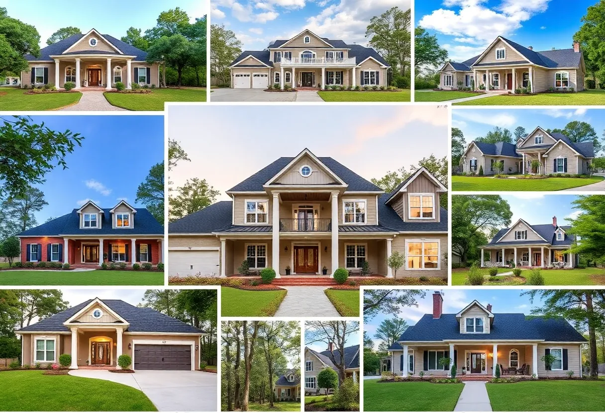 Diverse homes in Alabama highlighting different real estate options