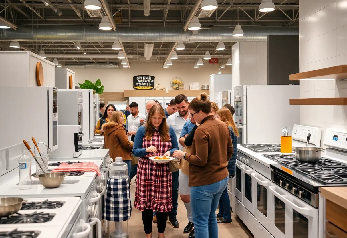 AllSouth Appliance Brand Day event with live cooking demonstrations