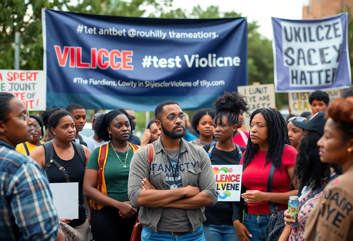 Community members engaging in discussions for violence prevention in Birmingham