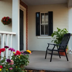 Porch scene in Birmingham, representing community safety