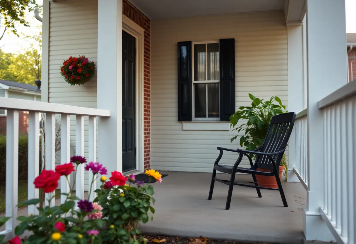 Porch scene in Birmingham, representing community safety