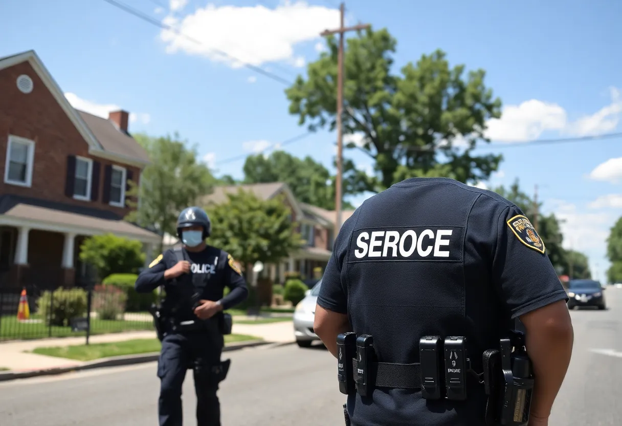 Police responding to a shooting incident in Birmingham