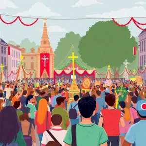 Celebration of the canonization ceremony in St. Peter's Square