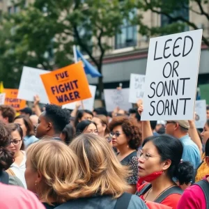 Community members rallying for a local political candidate in Mobile.