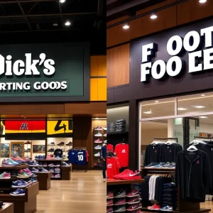 Merger between Dick's Sporting Goods and Foot Locker visual representation