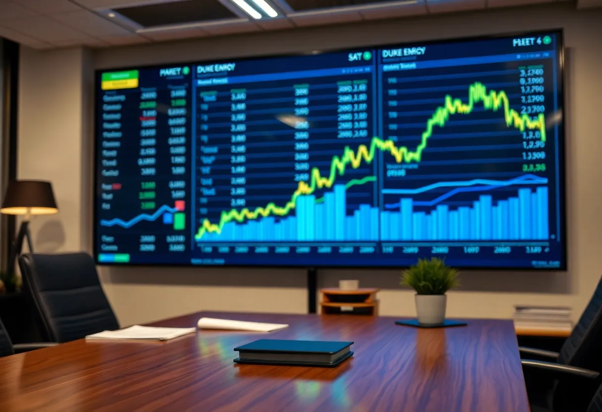 Visual representation of corporate investment changes related to Duke Energy.
