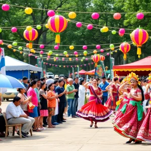 Crowd enjoying Fiesta 2025 in Birmingham