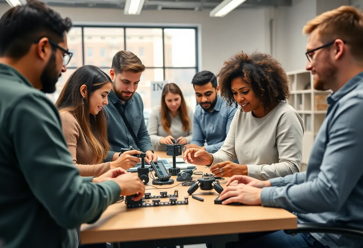Assistive devices lab with innovative tools and collaborative workspace