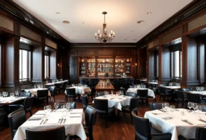 Interior of Lapeer Steak & Seafood in Birmingham