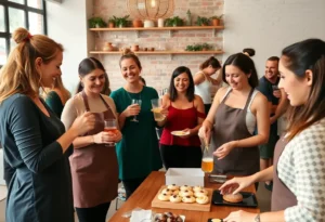 Women participating in community activities together in Birmingham