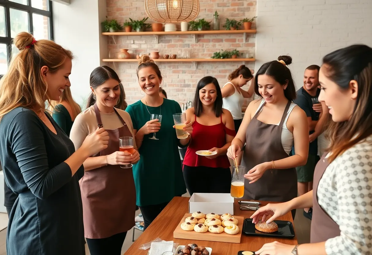 Women participating in community activities together in Birmingham