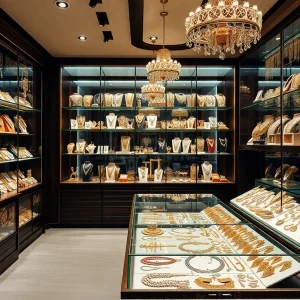 Interior view of Malabar Gold & Diamonds showroom