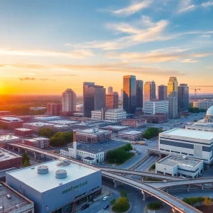 Montgomery skyline representing economic development