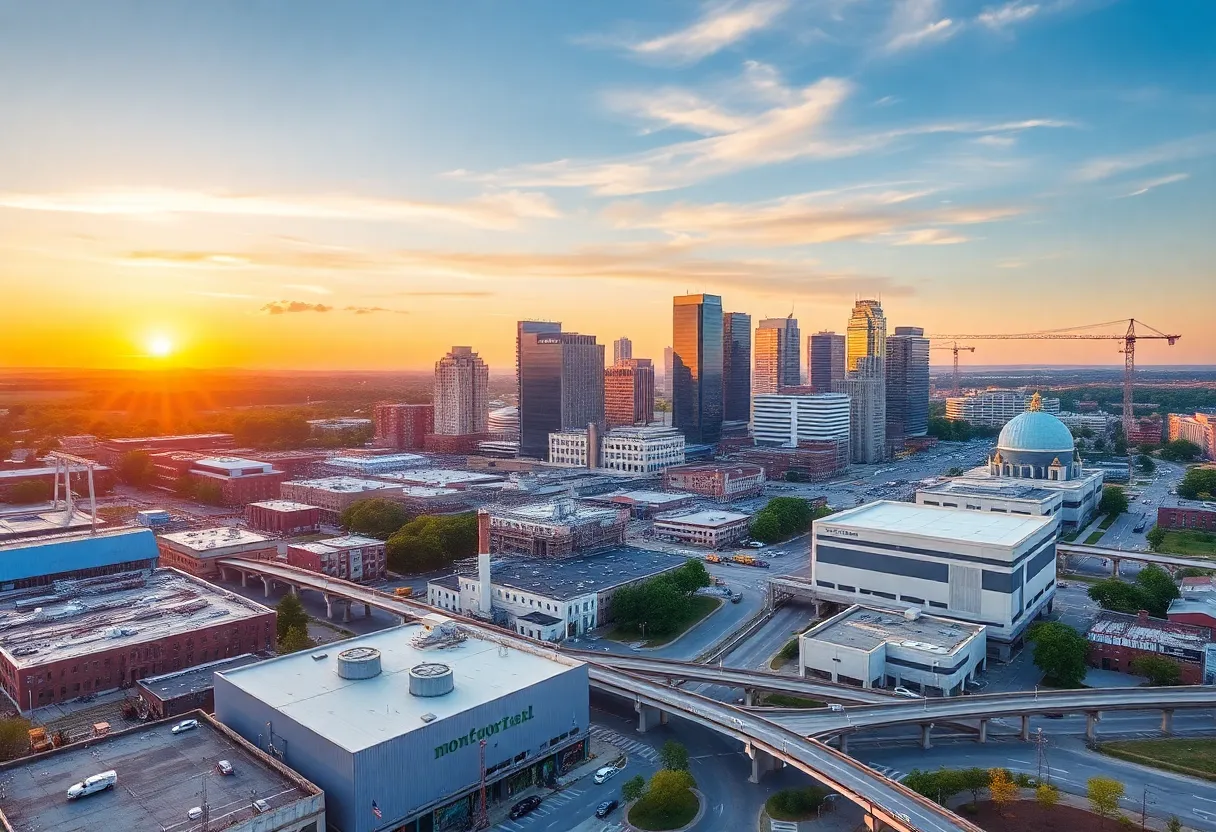 Montgomery skyline representing economic development