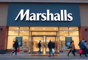 Exterior of the new Marshalls store in Oneonta, Alabama