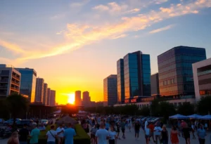 Orlando Skyline at Sunset