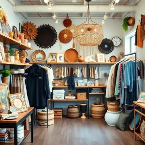 Interior view of Painted Tree Boutiques showcasing diverse products