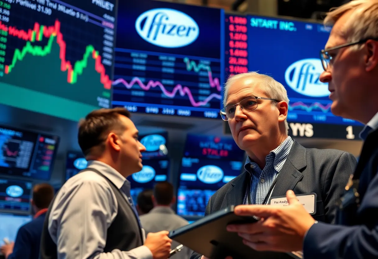 Stock market analysis of Pfizer's performance