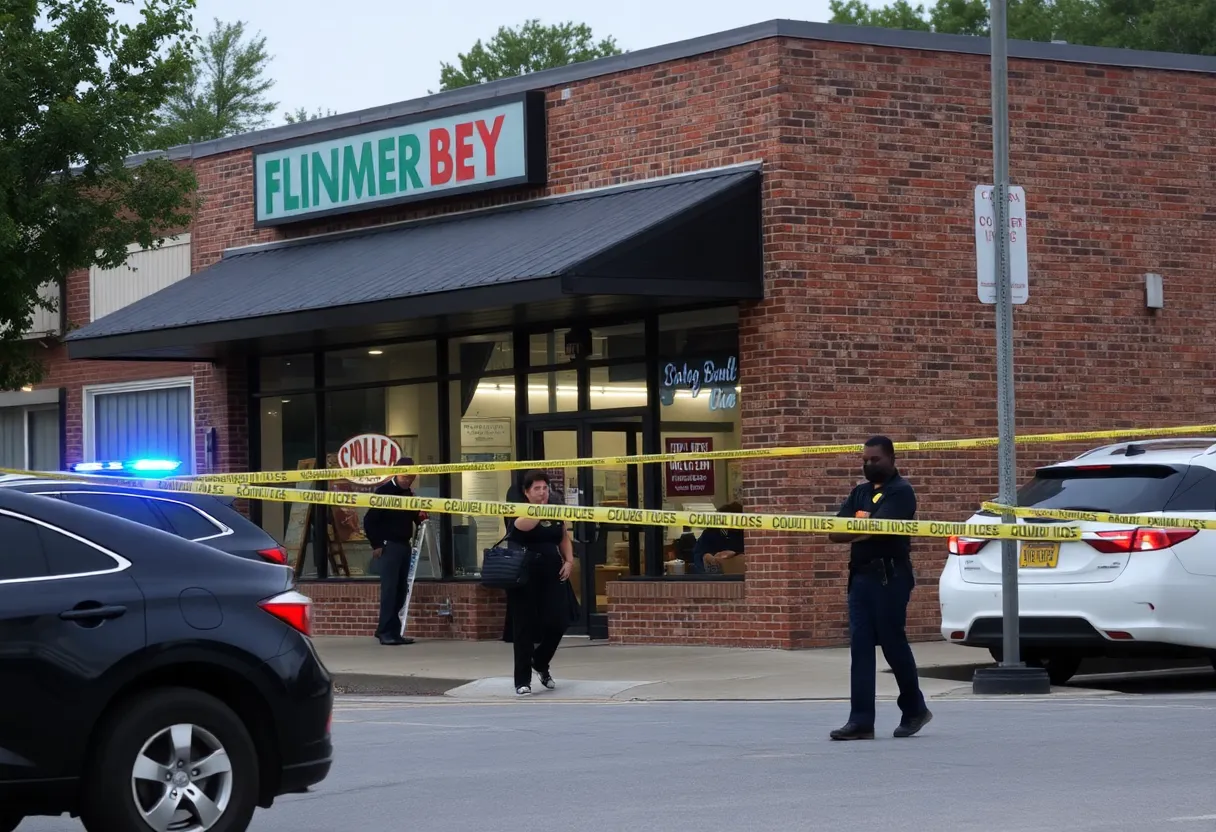 Police investigation at a local business in Birmingham