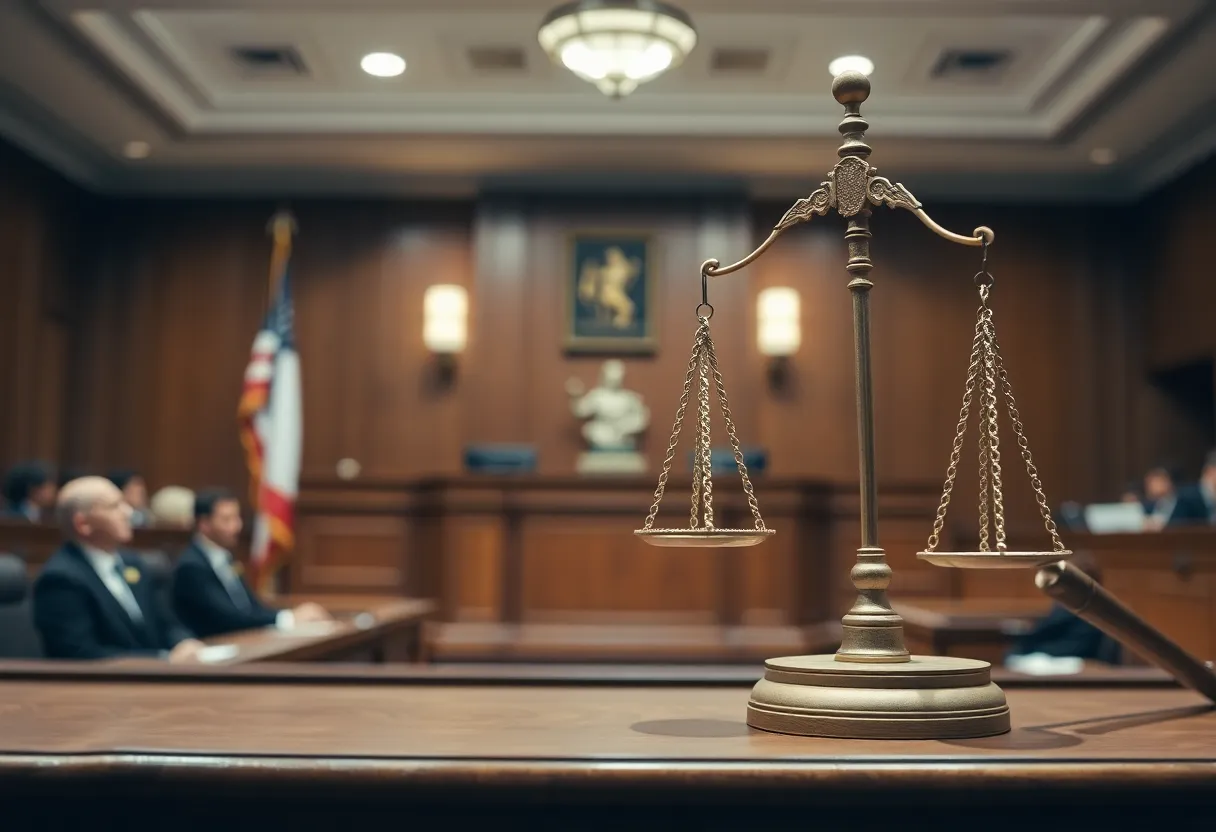 Symbolic representation of justice and legal reform.