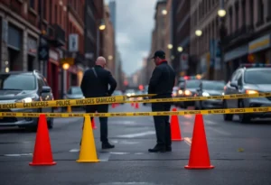 Police investigation scene in Birmingham