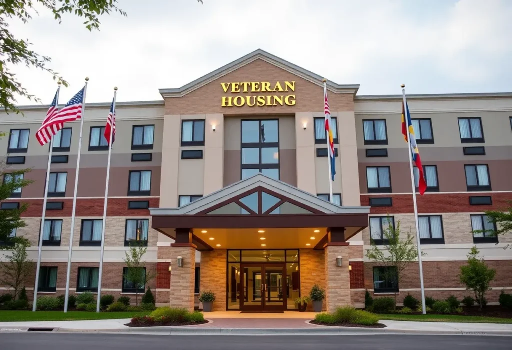 Hotel building converted into housing for veterans in Birmingham