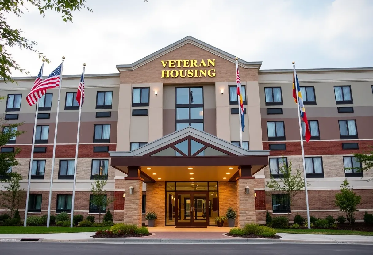 Hotel building converted into housing for veterans in Birmingham