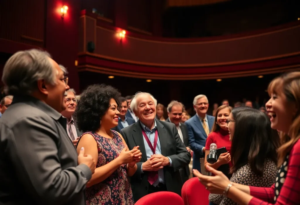 Community members celebrating the legacy of Edward Collins Miller