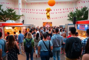 Vibrant community gathering at the Green Carpet Affair