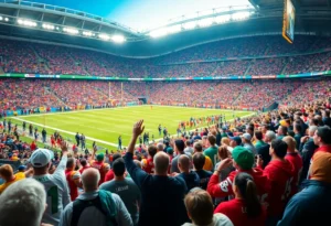 Crowd enjoying the Magic City Classic football game