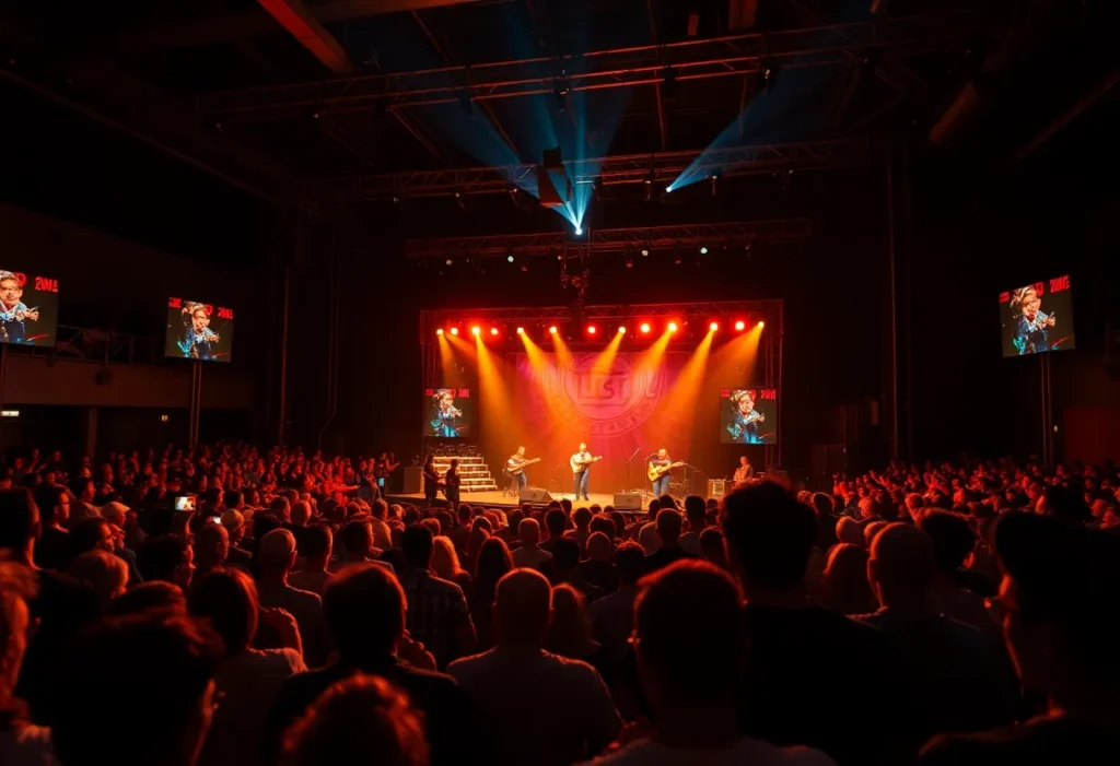 Audience at a country music concert