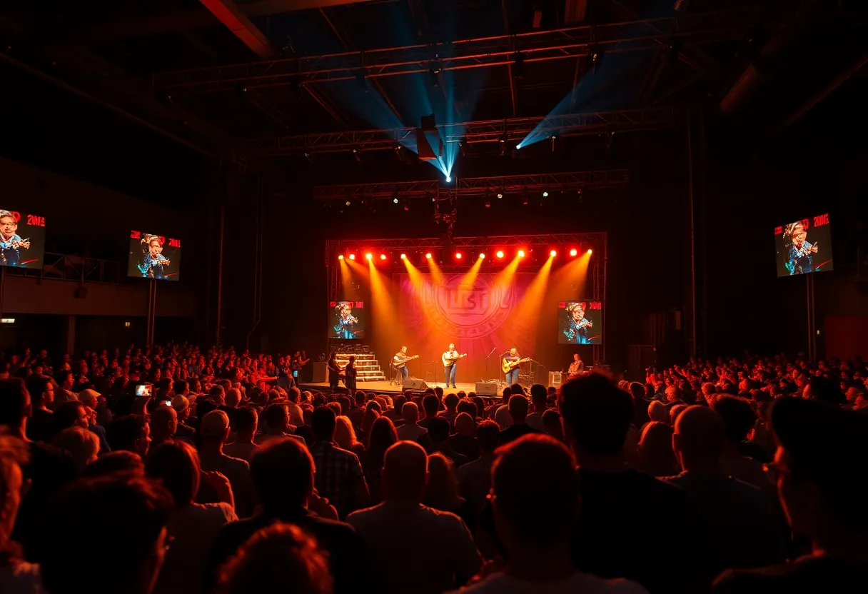 Audience at a country music concert
