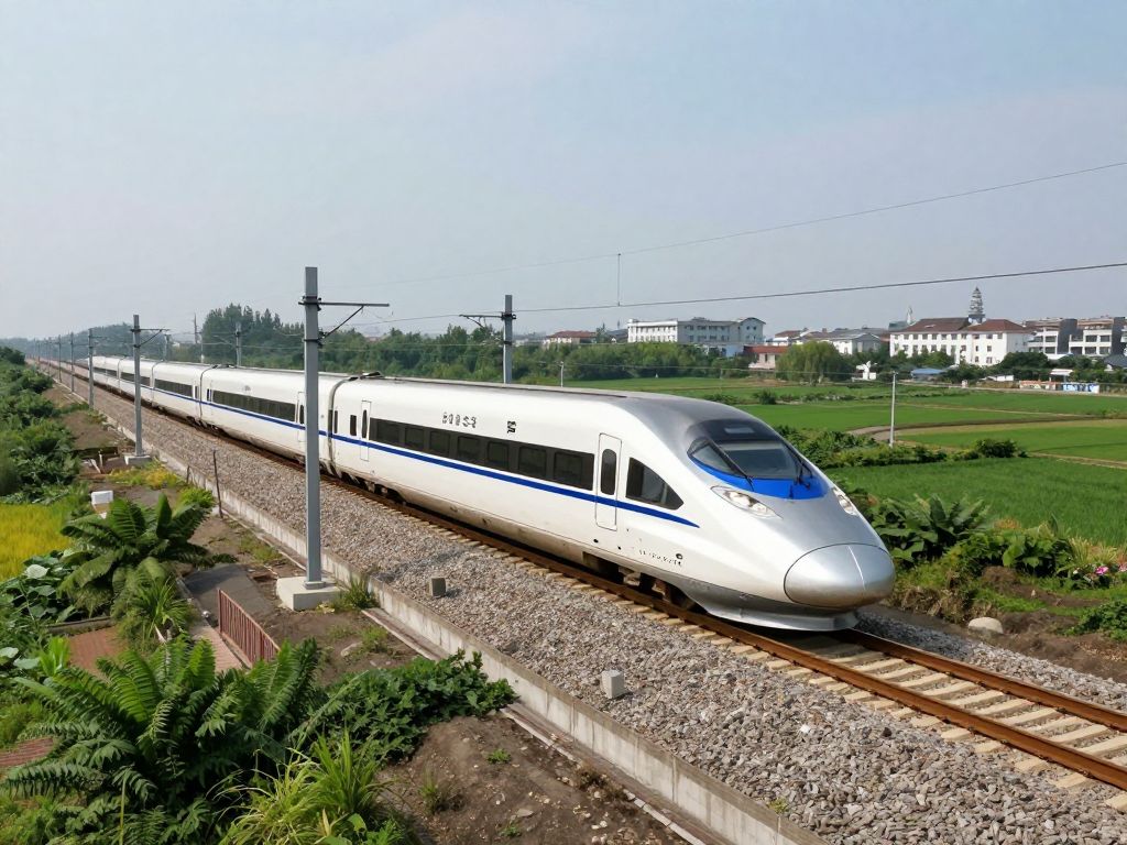 Conceptual image of a high-speed train linking Birmingham and Atlanta.