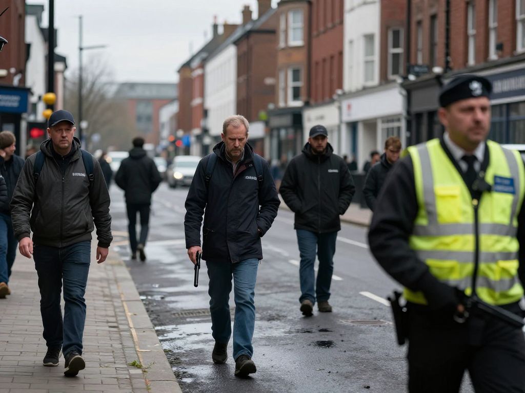 A street in Birmingham reflecting the serious nature of community safety and gun violence.