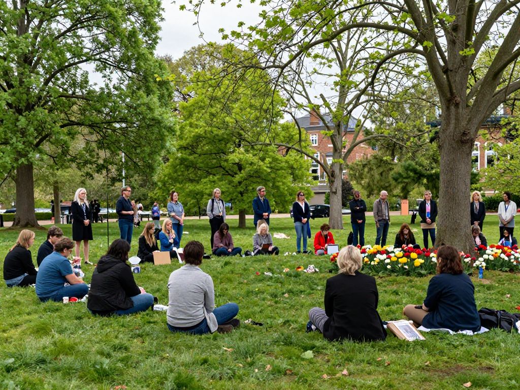 Community gathering in Birmingham for mourning