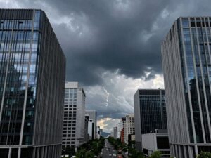 Abstract depiction of political tension in Birmingham