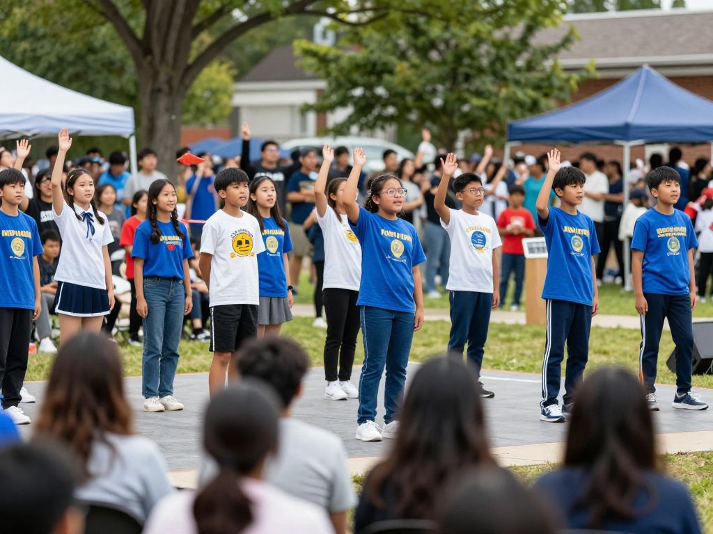 Students showcase their talents during Birmingham's National School Choice Week celebration.