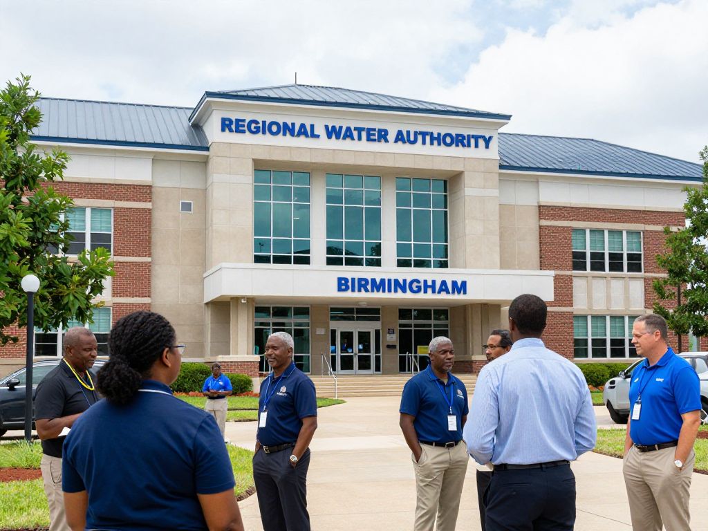 Exterior view of Birmingham Water Authority building