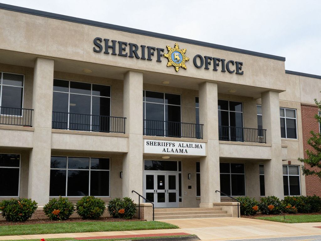 Exterior view of the Jefferson County Sheriff's Office in Birmingham, Alabama
