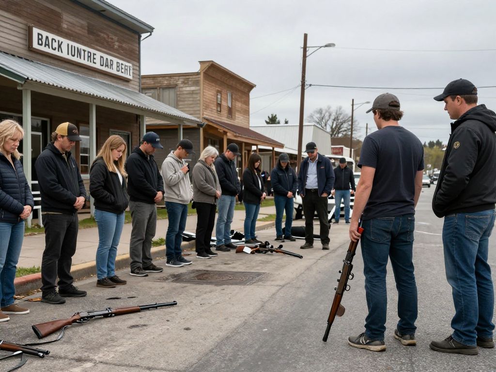 Memorial for a victim of accidental shooting in Tuscaloosa
