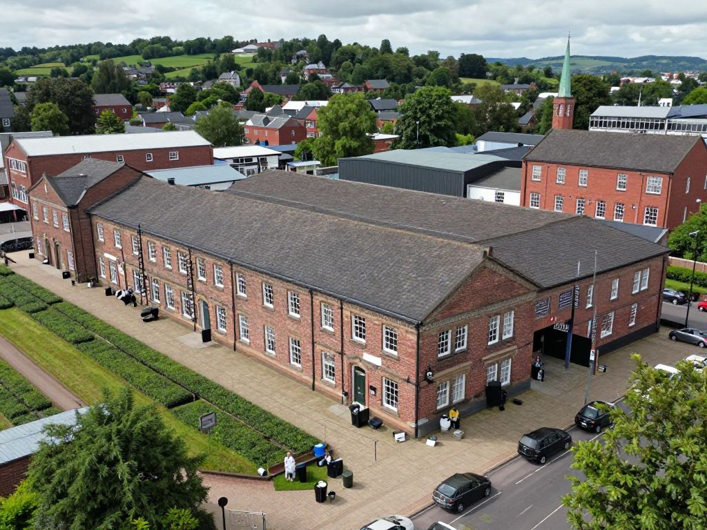 Exterior view of Milo's Tea Co. facility in Birmingham
