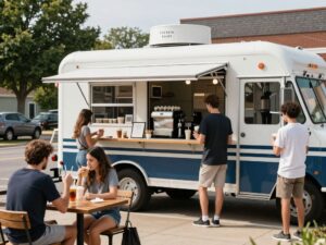 Drive-thru area of Scooter's Coffee in Vestavia Hills