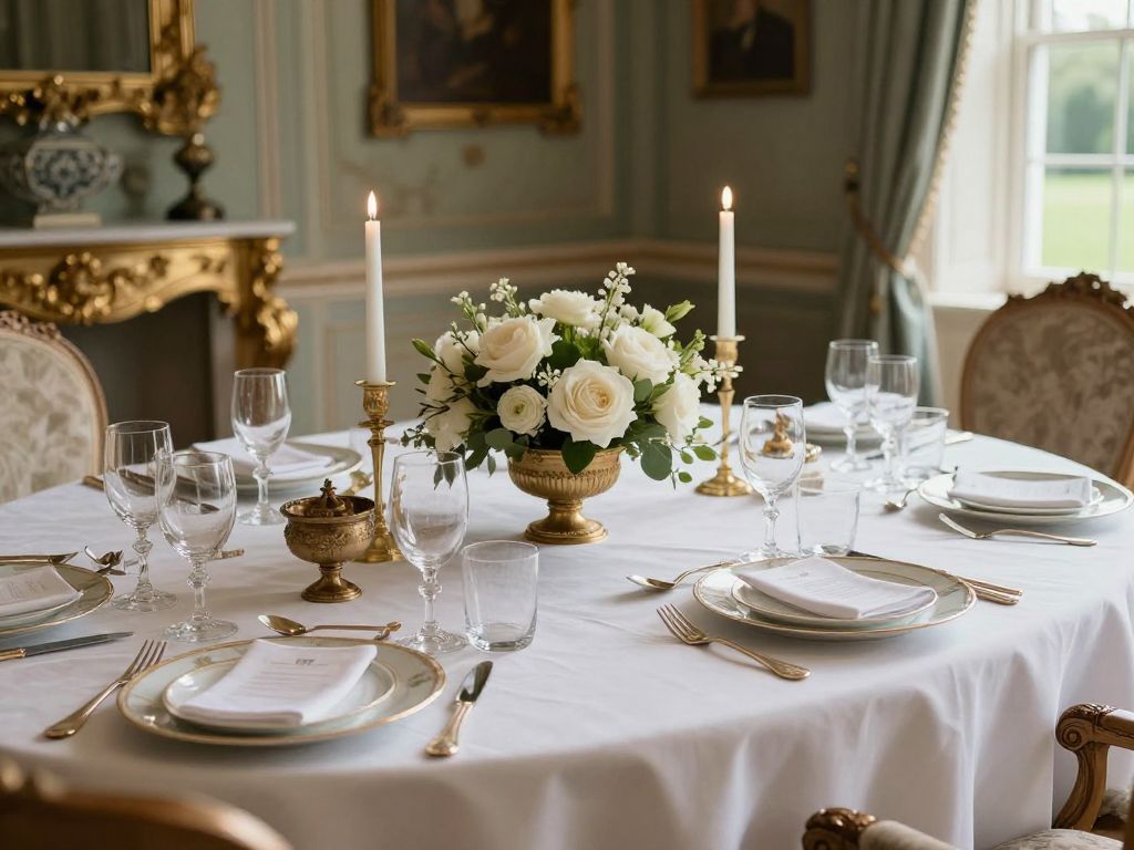 Exquisite tablescape display at the Timeless Tablescapes event in Tuscaloosa