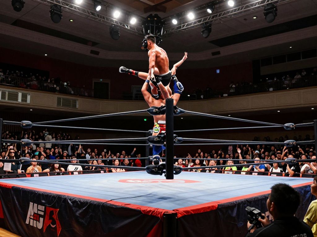 Crowd enjoying the NXT Live wrestling event at Boutwell Auditorium