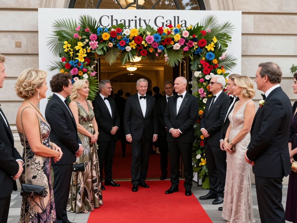 Attendees at the Phoenix Ball enjoying an elegant charity event.