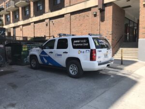 EMS vehicle at a scene